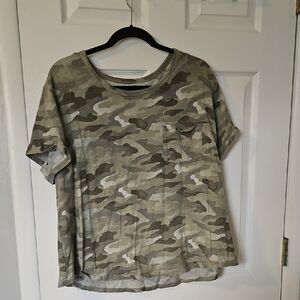 1X-Stylish Camouflage Tee with Pocket